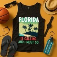 Florida Is Calling And I Must Go Tank Top thumb 4