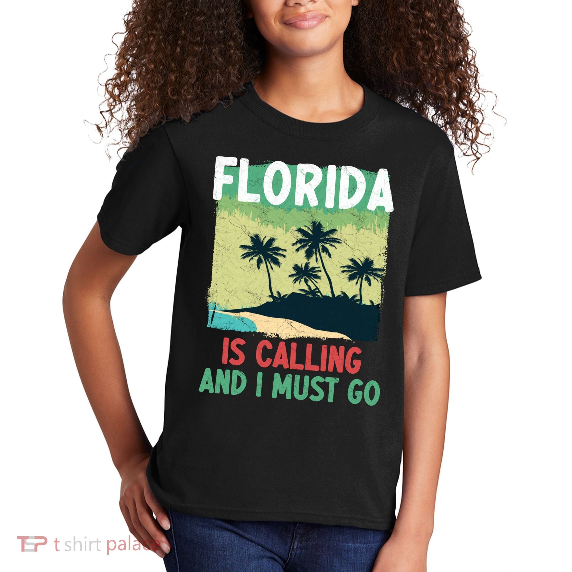 Florida Is Calling And I Must Go Kids T-Shirt