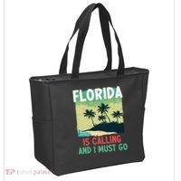 Florida Is Calling And I Must Go Tote Bag thumb 2