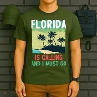 Florida Is Calling And I Must Go T-Shirt thumb 6