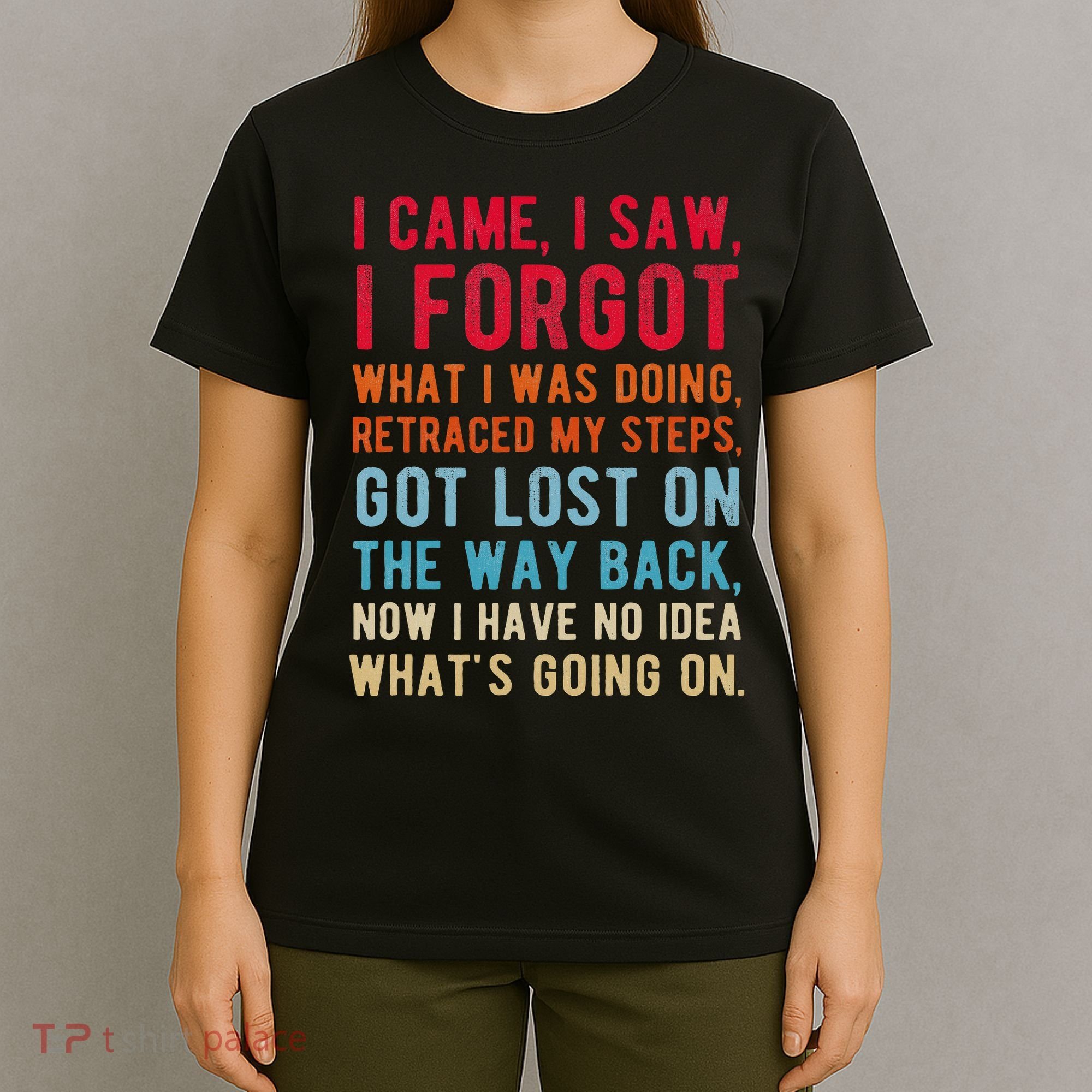 Funny I Came I Saw I Forgot What I Was Doing Got Lost T-Shirt