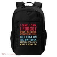 Funny I Came I Saw I Forgot What I Was Doing Got Lost Backpack thumb 0