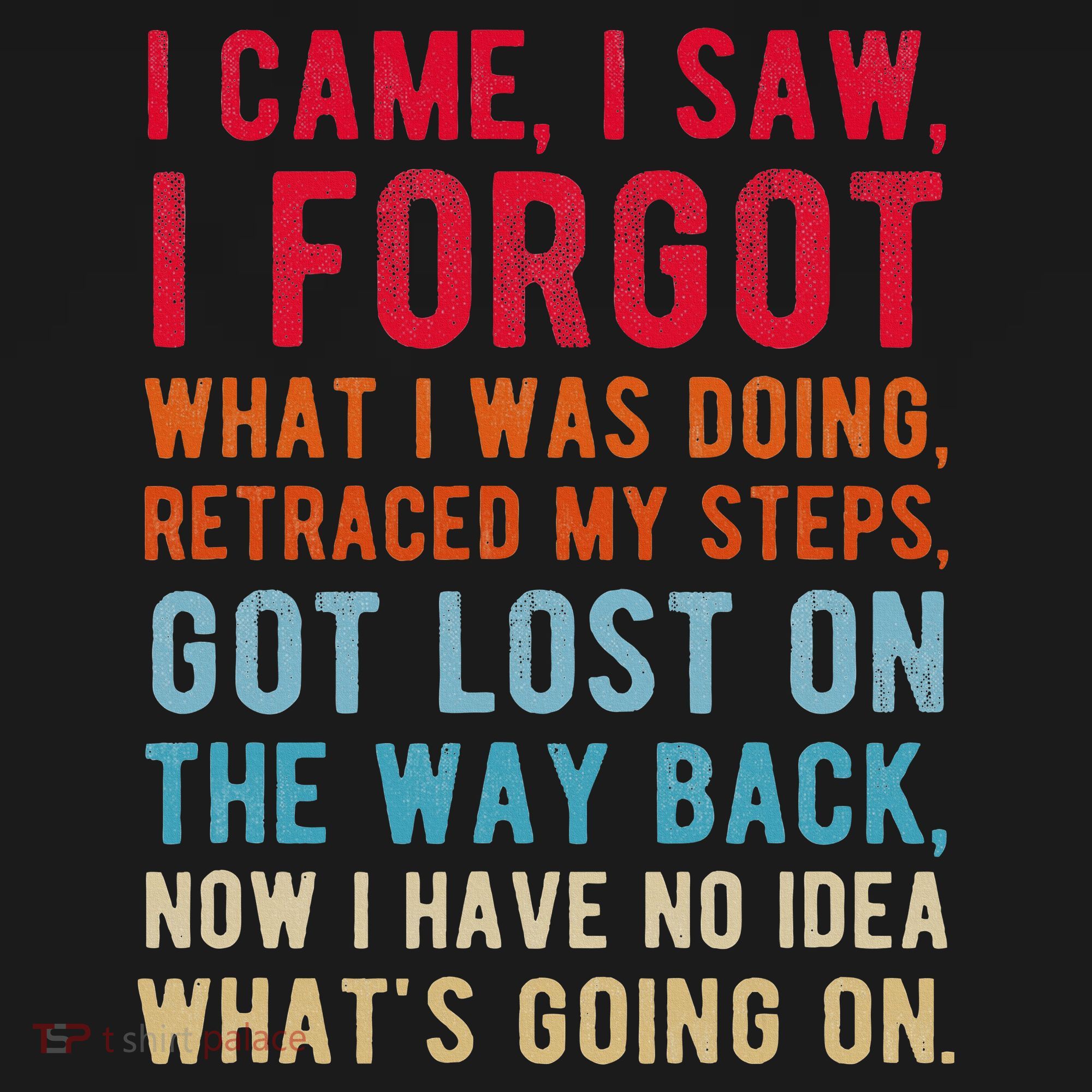 Funny I Came I Saw I Forgot What I Was Doing Got Lost Kids Long Sleeve Shirt