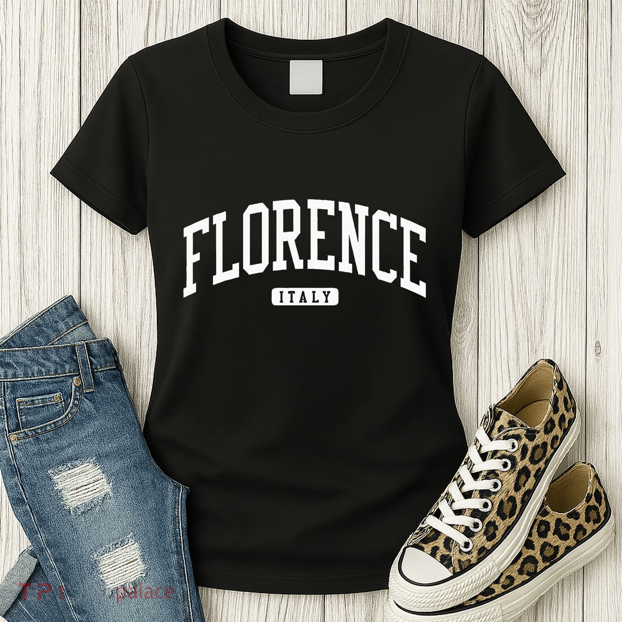 Florence Italy College University Style Women's T-Shirt