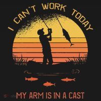 Fisherman I CanT Work Today My Arm Is In A Cast Funny Hoodie thumb 7