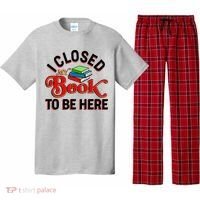 Funny I Closed My Book To Be Here Reading Fan Pajama Set thumb 0