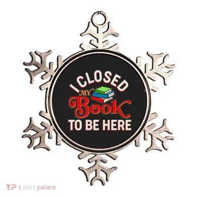 Funny I Closed My Book To Be Here Reading Fan Ornament