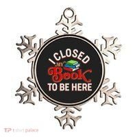 Funny I Closed My Book To Be Here Reading Fan Ornament thumb 0