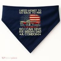 Funny I Can Give Joe BidenS Dad A Condom USA-Made Doggie Bandana thumb 0