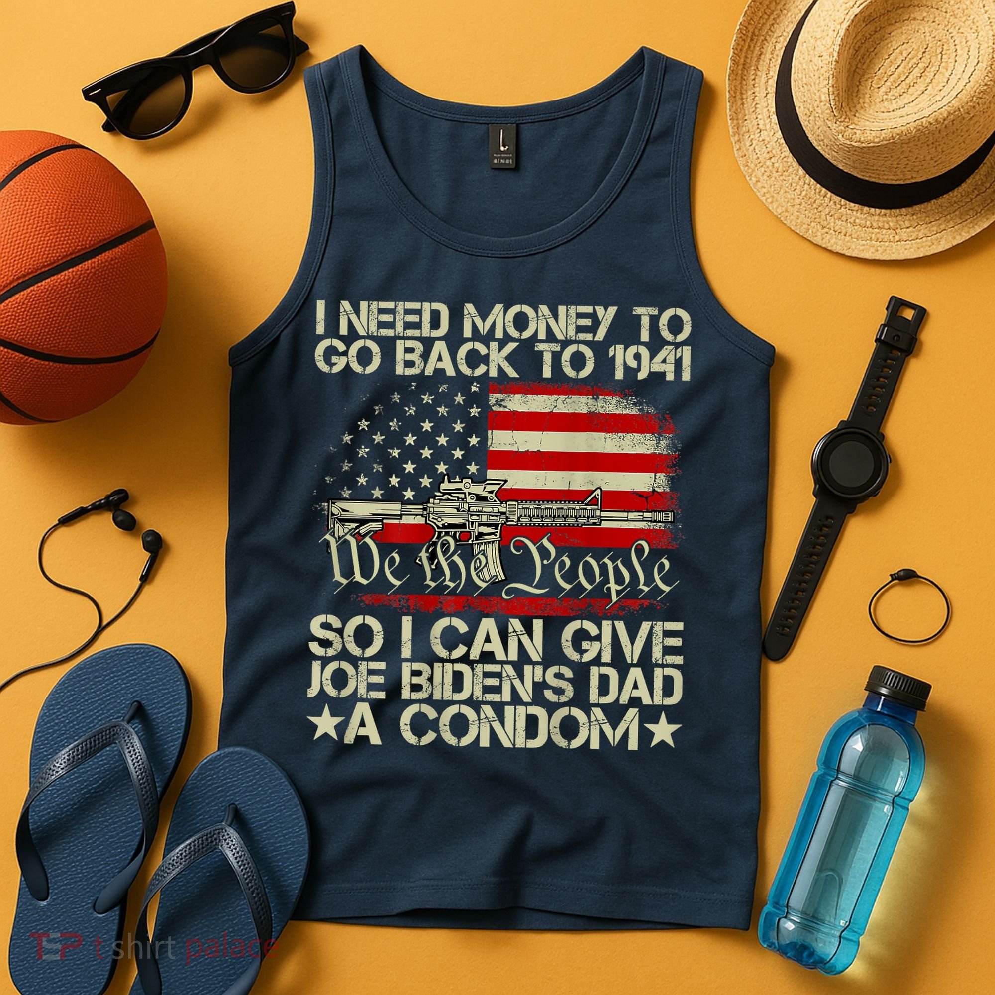 Funny I Can Give Joe BidenS Dad A Condom Tank Top