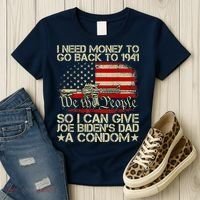 Funny I Can Give Joe BidenS Dad A Condom Women's T-Shirt thumb 3