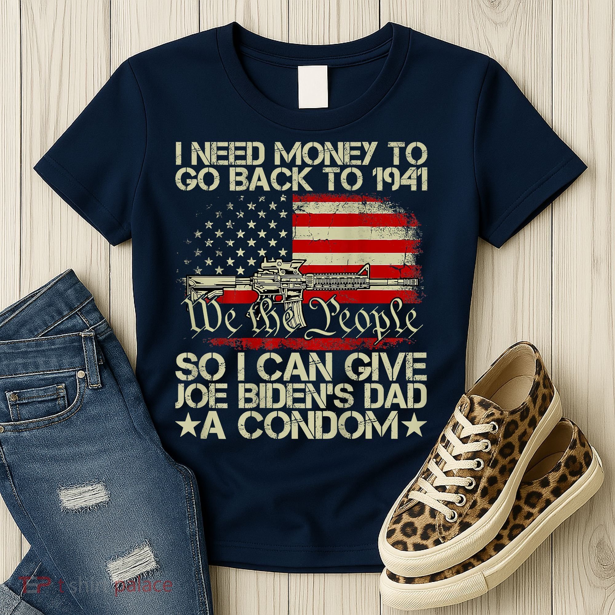 Funny I Can Give Joe BidenS Dad A Condom Women's T-Shirt