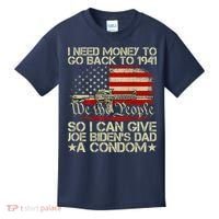 Funny I Can Give Joe BidenS Dad A Condom Kids T-Shirt thumb 0