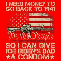 Funny I Can Give Joe BidenS Dad A Condom Santa Hat thumb 1