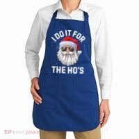 Funny Inappropriate Christmas Santa I Do It For The Hos Cute Gift Apron thumb 2