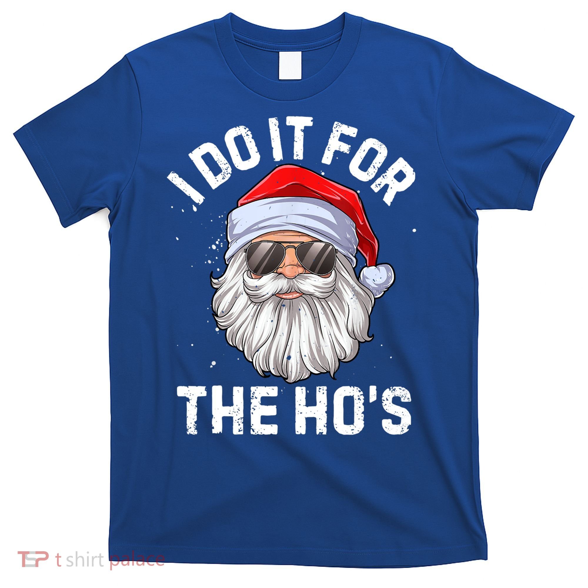 Funny Inappropriate Christmas Santa I Do It For The Hos Cute Gift T-Shirt