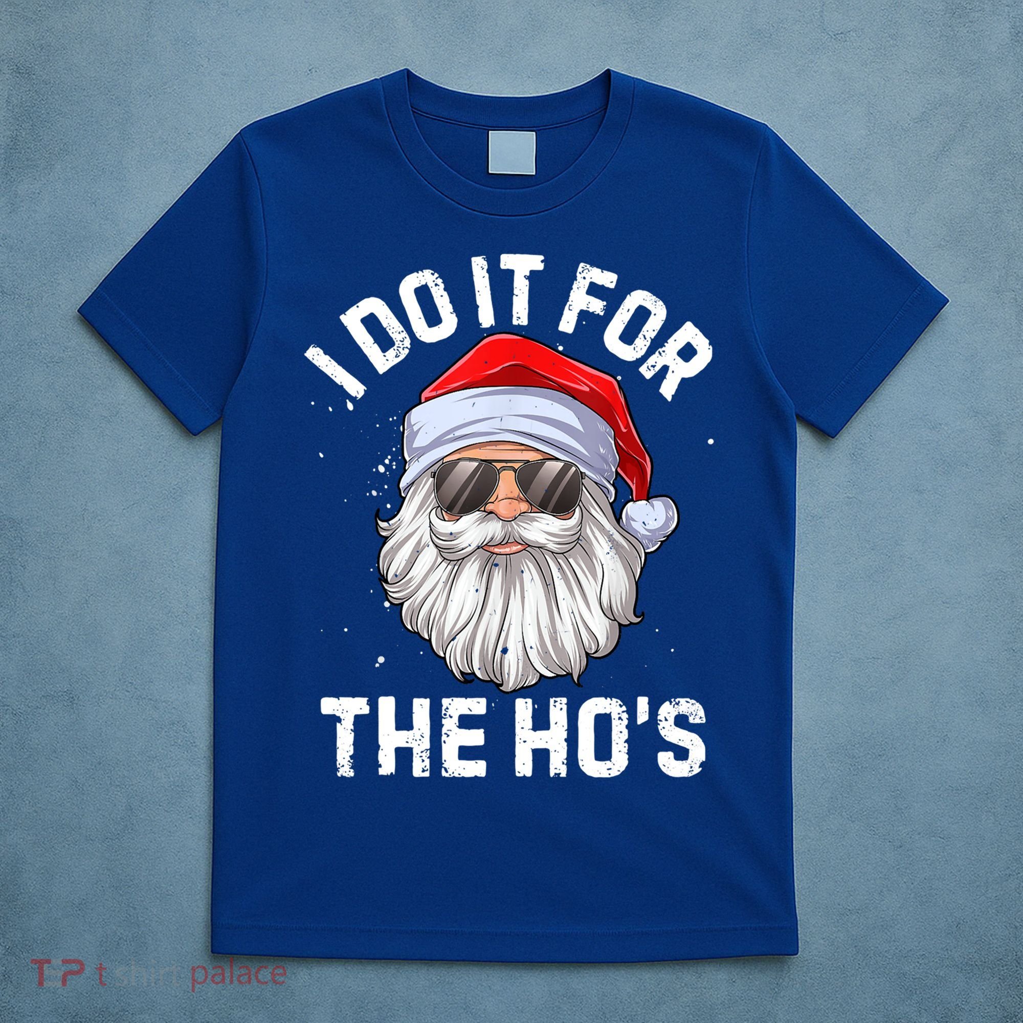 Funny Inappropriate Christmas Santa I Do It For The Hos Cute Gift T-Shirt