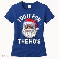 Funny Inappropriate Christmas Santa I Do It For The Hos Cute Gift Women's T-Shirt thumb 0