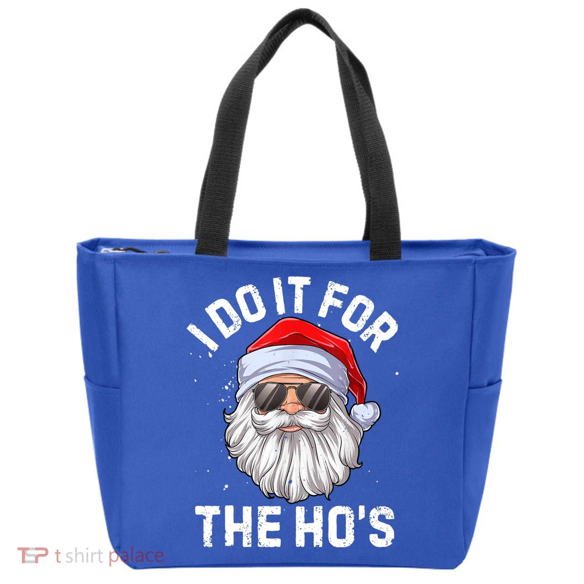 Funny Inappropriate Christmas Santa I Do It For The Hos Cute Gift Tote Bag