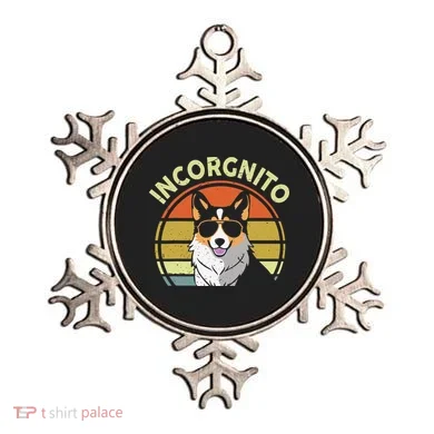 Funny Incognito Corgi Ornament