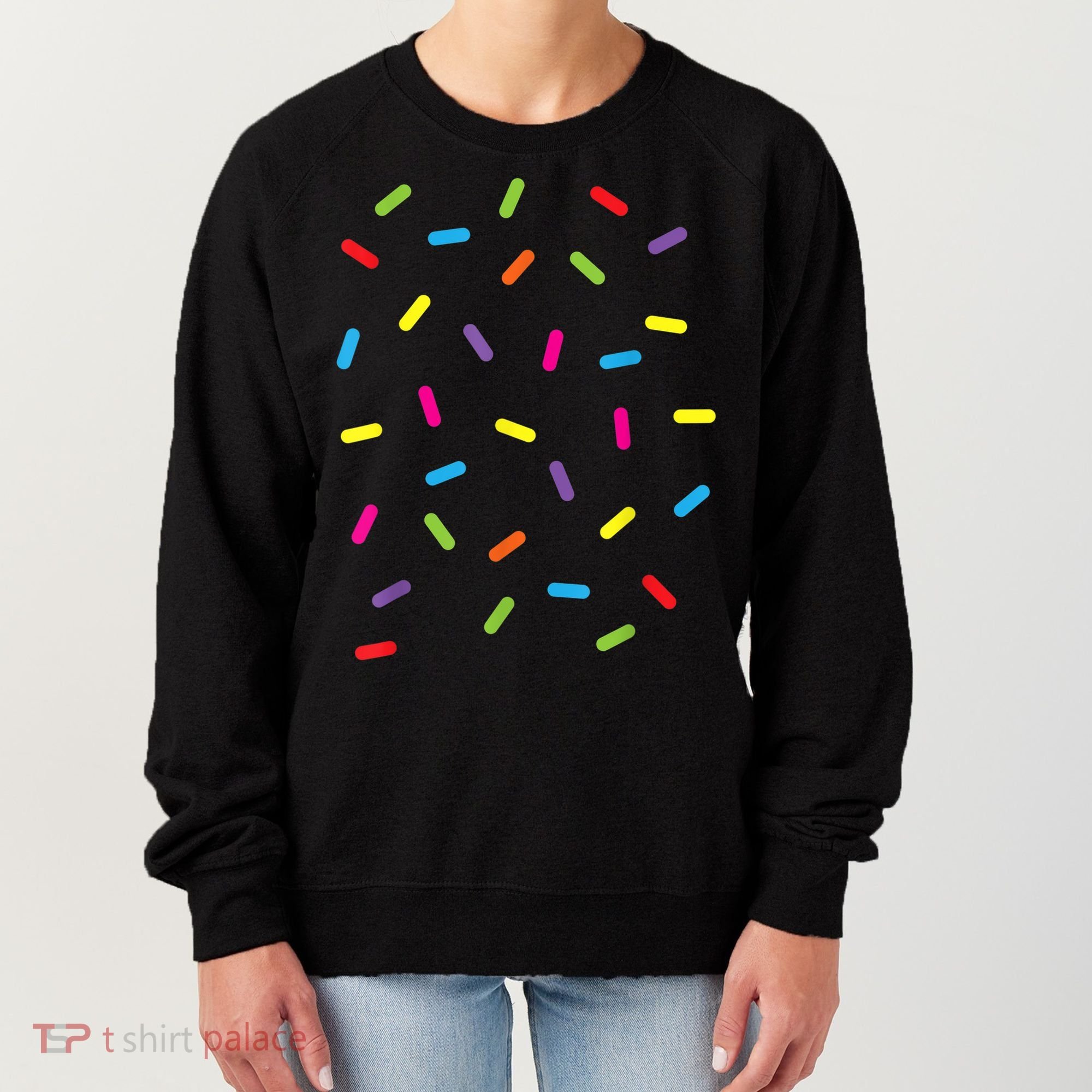 Funny Ice Cream Sprinkles Gift Halloween Costume Easy Gift Women's Sweatshirt