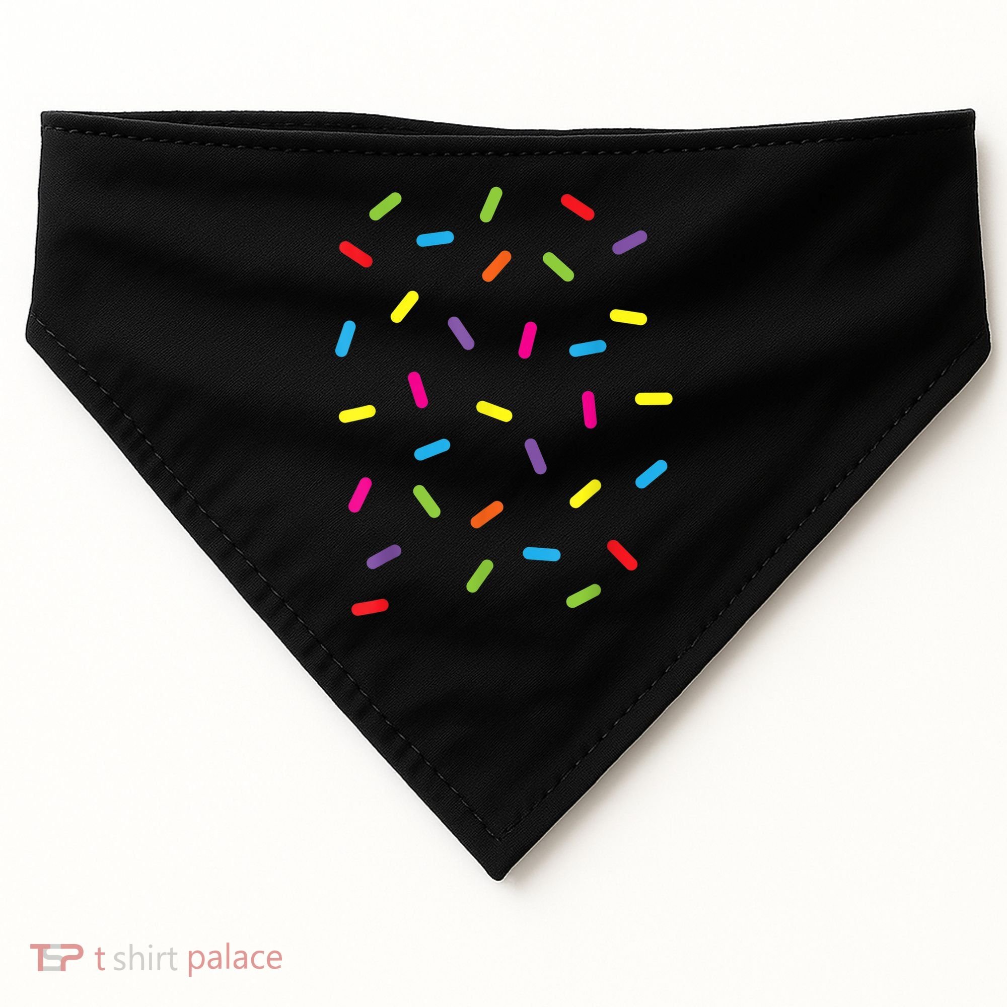 Funny Ice Cream Sprinkles Gift Halloween Costume Easy Gift USA-Made Doggie Bandana