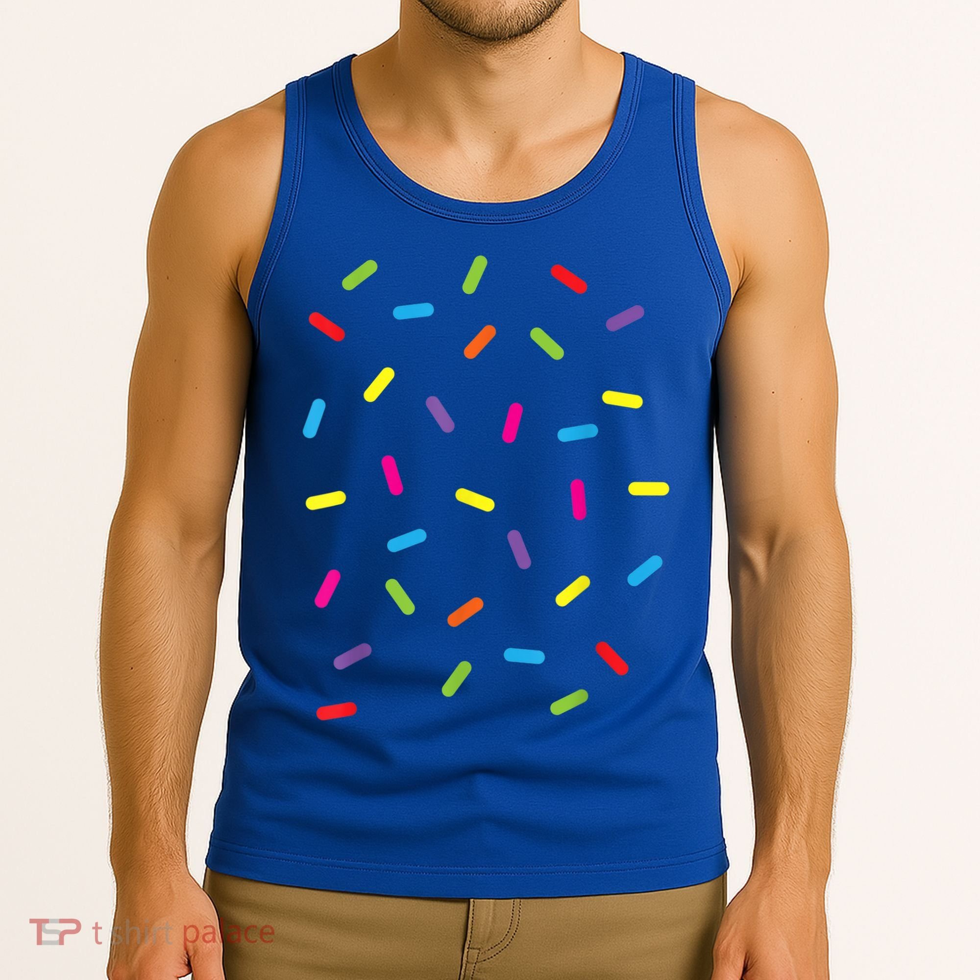Funny Ice Cream Sprinkles Gift Halloween Costume Easy Gift Tank Top