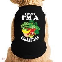 Funny I Cant Im A Vegetarian Sayings Vegetable Graphic Doggie Tank thumb 0