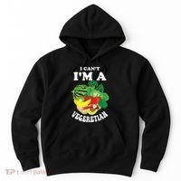 Funny I Cant Im A Vegetarian Sayings Vegetable Graphic Hoodie thumb 0