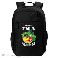 Funny I Cant Im A Vegetarian Sayings Vegetable Graphic Backpack thumb 0
