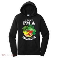 Funny I Cant Im A Vegetarian Sayings Vegetable Graphic Women's Hoodie thumb 0