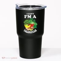 Funny I Cant Im A Vegetarian Sayings Vegetable Graphic Tumbler thumb 0