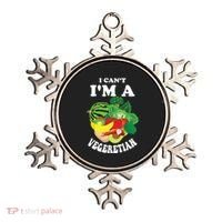 Funny I Cant Im A Vegetarian Sayings Vegetable Graphic Ornament thumb 0
