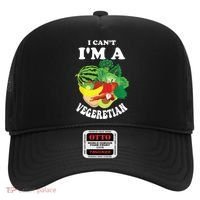 Funny I Cant Im A Vegetarian Sayings Vegetable Graphic Hat thumb 0