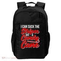 Funny I Can Suck The Stripes Off A Candy Cane Naughty Xmas Gift Backpack thumb 0