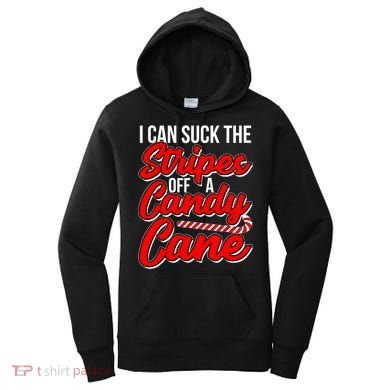 Funny I Can Suck The Stripes Off A Candy Cane Naughty Xmas Gift Women's Hoodie