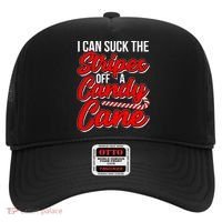 Funny I Can Suck The Stripes Off A Candy Cane Naughty Xmas Gift Hat thumb 0