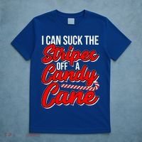 Funny I Can Suck The Stripes Off A Candy Cane Naughty Xmas Gift T-Shirt thumb 5