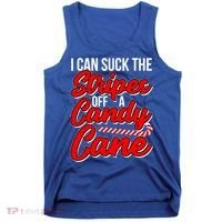Funny I Can Suck The Stripes Off A Candy Cane Naughty Xmas Gift Tank Top thumb 0