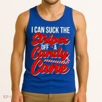 Funny I Can Suck The Stripes Off A Candy Cane Naughty Xmas Gift Tank Top thumb 3