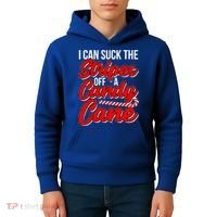 Funny I Can Suck The Stripes Off A Candy Cane Naughty Xmas Gift Kids Hoodie thumb 4