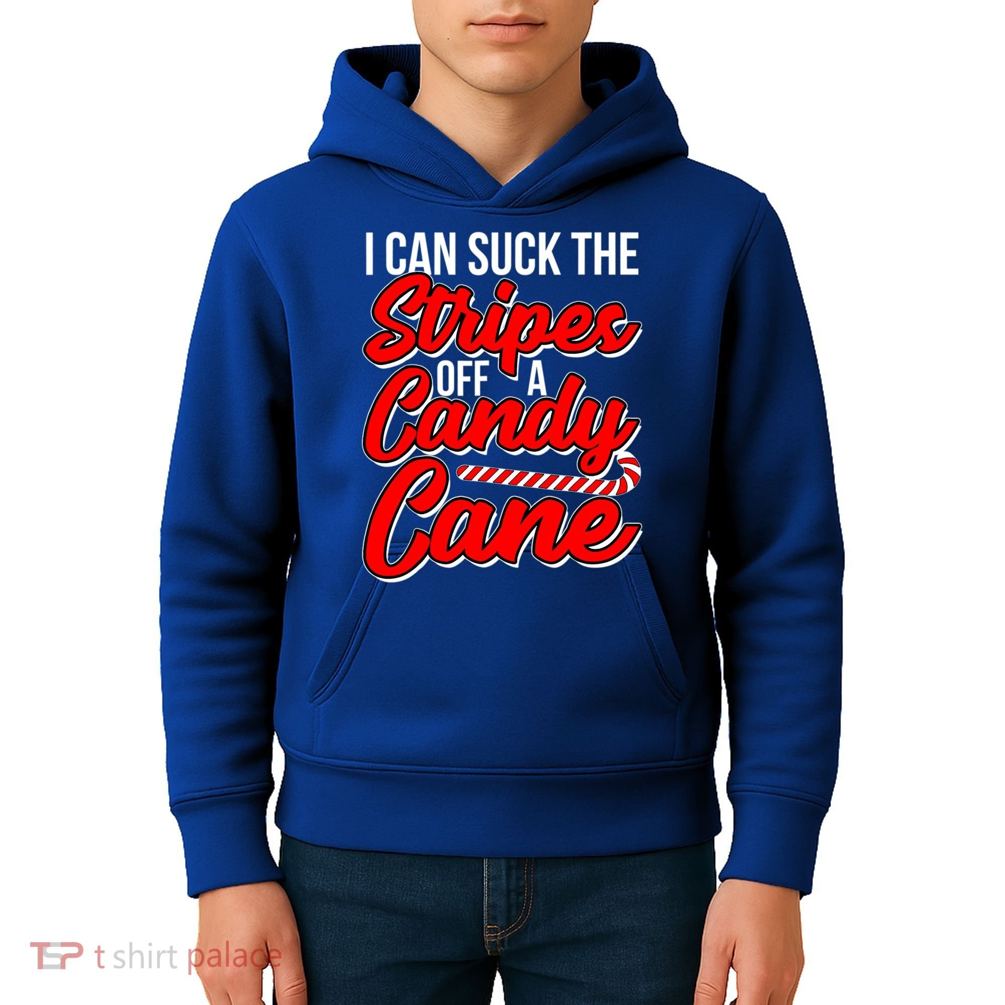Funny I Can Suck The Stripes Off A Candy Cane Naughty Xmas Gift Kids Hoodie