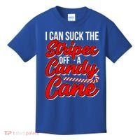 Funny I Can Suck The Stripes Off A Candy Cane Naughty Xmas Gift Kids T-Shirt thumb 0