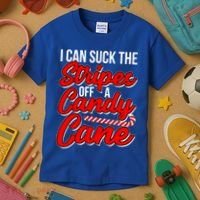 Funny I Can Suck The Stripes Off A Candy Cane Naughty Xmas Gift Kids T-Shirt thumb 3
