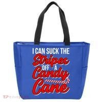 Funny I Can Suck The Stripes Off A Candy Cane Naughty Xmas Gift Tote Bag thumb 0