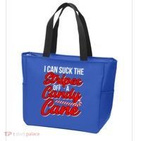 Funny I Can Suck The Stripes Off A Candy Cane Naughty Xmas Gift Tote Bag thumb 3