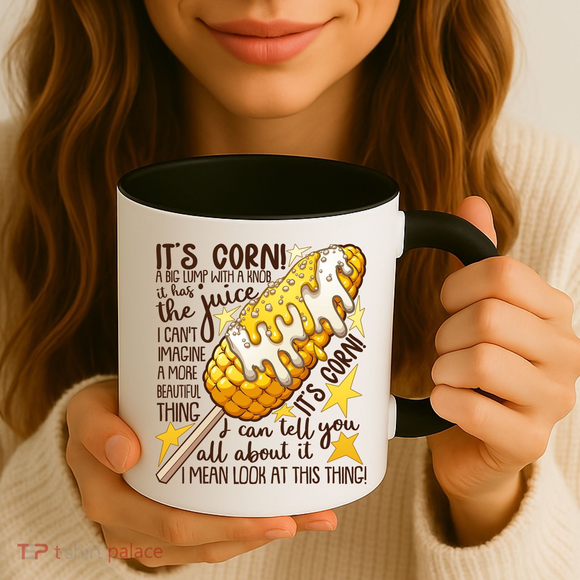 Funny It's Corn A Big Lump With A Knob Meme Coffee Mug