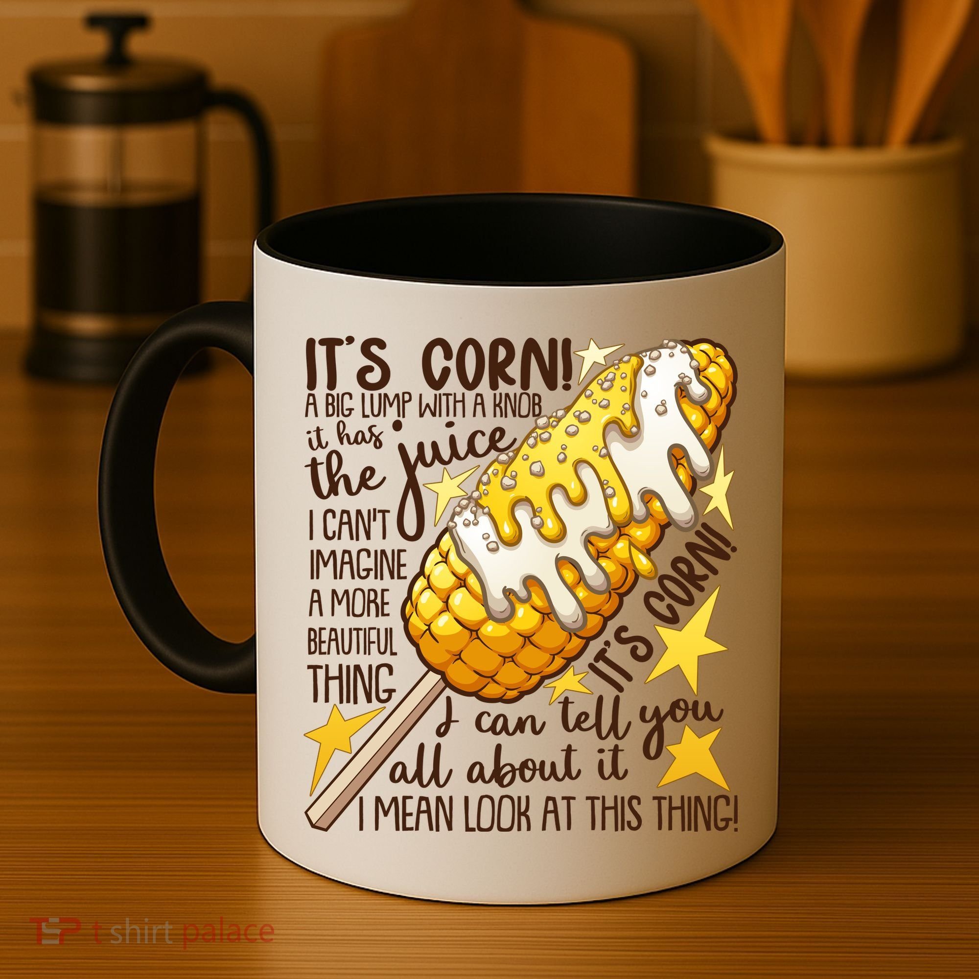 Funny It's Corn A Big Lump With A Knob Meme Coffee Mug