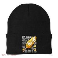 Funny It's Corn A Big Lump With A Knob Meme Beanie thumb 0