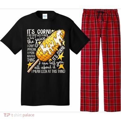 Funny It's Corn A Big Lump With A Knob Meme Pajama Set